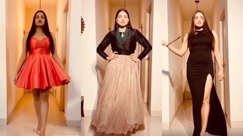 Himanshi Khurana Turns Her Home Into Runway For A 'Quarantine Fashion Show'; A Fan Jokes, ‘Aatmanirbhar Fashion Show’ – VIDEO