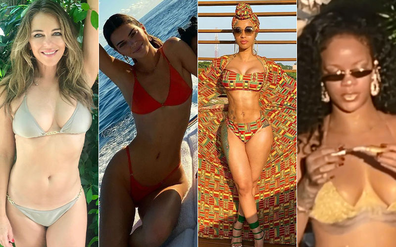 HOLLYWOOD'S HOT METER: Elizabeth Hurley, Kendall Jenner, Cardi B Or Rihanna - Slayers In Bikini