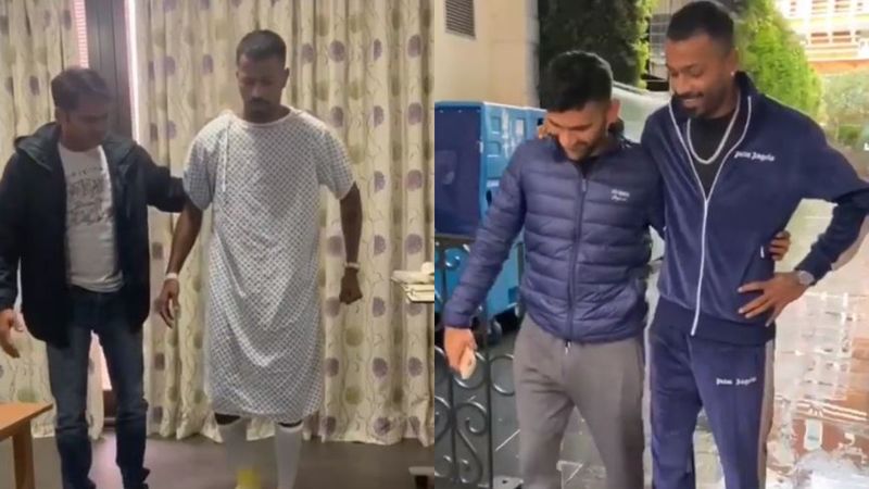 Hardik Pandya Takes Baby Steps After Surgery; Cricketer Is Ecstatic To Be Able To Walk Again