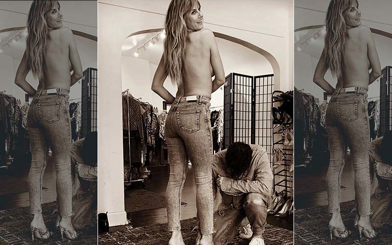Heidi Klum's Topless Picture Posing Just In Jeans And Heels Is Enough To Give Fans Sleepless Nights