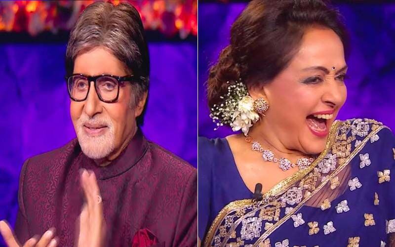 Kaun Banega Crorepati 13 Shaandaar Shukravaar: Amitabh Bachchan Recreates Sholay's Gabbar Singh's Iconic Dialogue 'Kitne Aadmi The', Hema Malini Reacts -WATCH