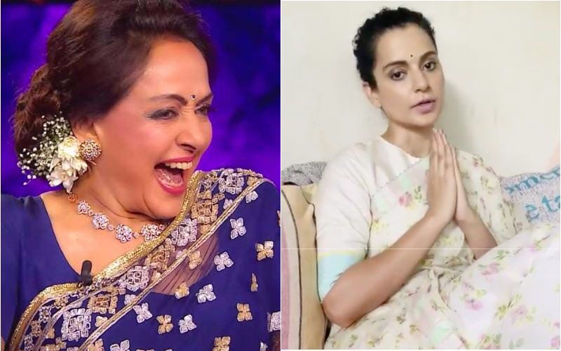 Hema Malini Xxx Vidio - Hema Malini Takes A Sly Dig At Kangana Ranaut When Asked About 'Emergency'  Actor's Entry Into Politics; Here's What She Said-WATCH!