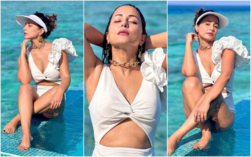 Hina Khan Seduces Fans With A Sultry White Monokini As She Poses Under Sun! Her Latest Posts Prove She Is A True Fashionista-WATCH