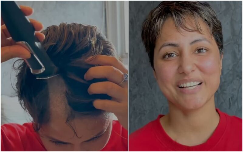 Hina Khan Goes Bald Amid Breast Cancer Treatment! Actress Says Goodbye To Her Pixie Hair - WATCH