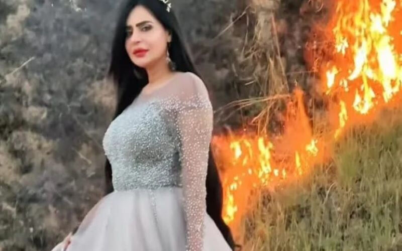 Pakistani TikTok Star Faces Wrath Of Netizens For Posing Against The Backdrop Of Forest Fire, Netizens Call It A ‘Criminal Behavior’