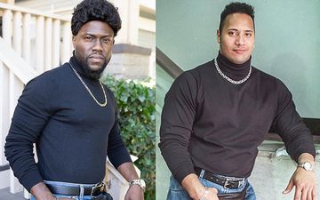 Kevin Hart Recreates Dwayne 'The Rock' Johnson's Turtleneck Look For Halloween; Makes The Latter Furious- VIDEO