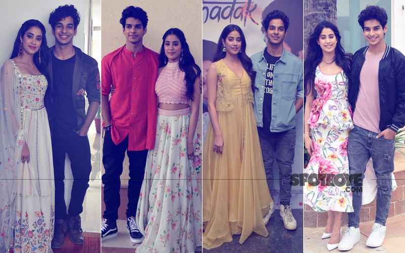 15 Pics: Janhvi Kapoor & Ishaan Khatter Paint The Town Red