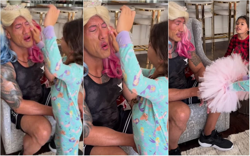 Dwayne Johnson Gets A Complete Christmas MAKEOVER From His Daughters! VIRAL Video Wins The Internet As Netizens Call Him ‘Best Dad Ever’!