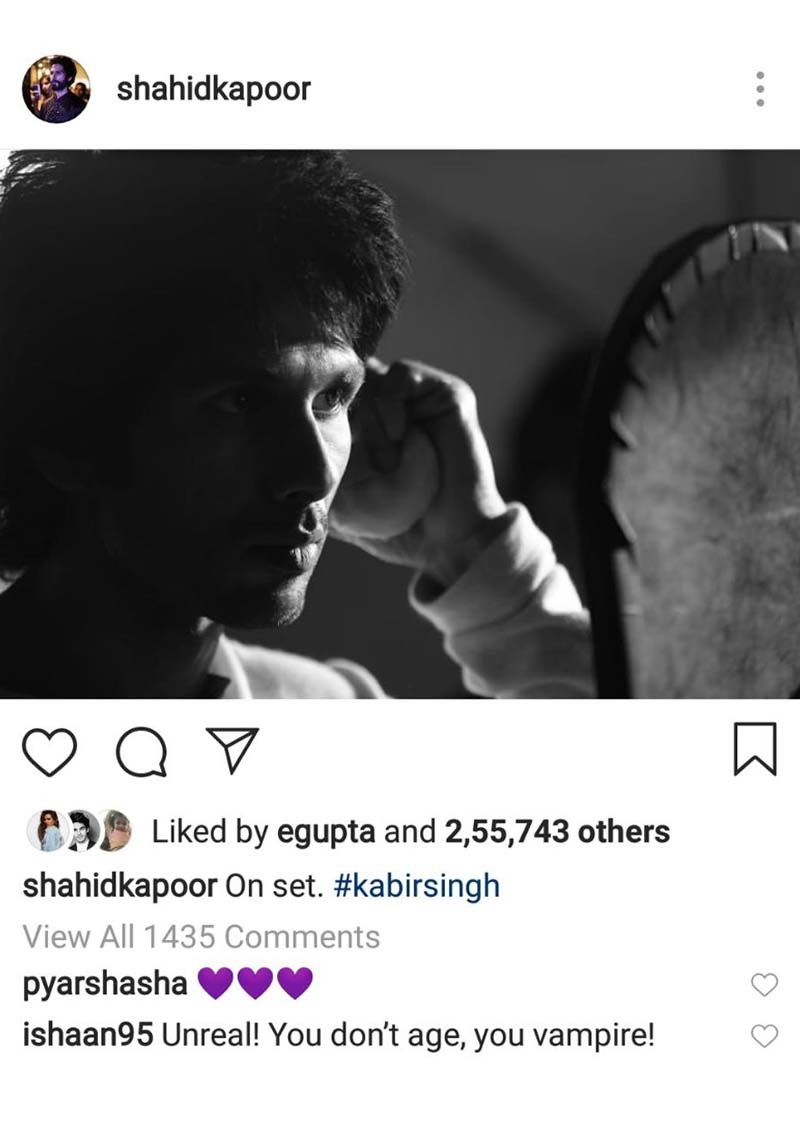 Ishan Khattar Comment On Shahid Kapoors Post