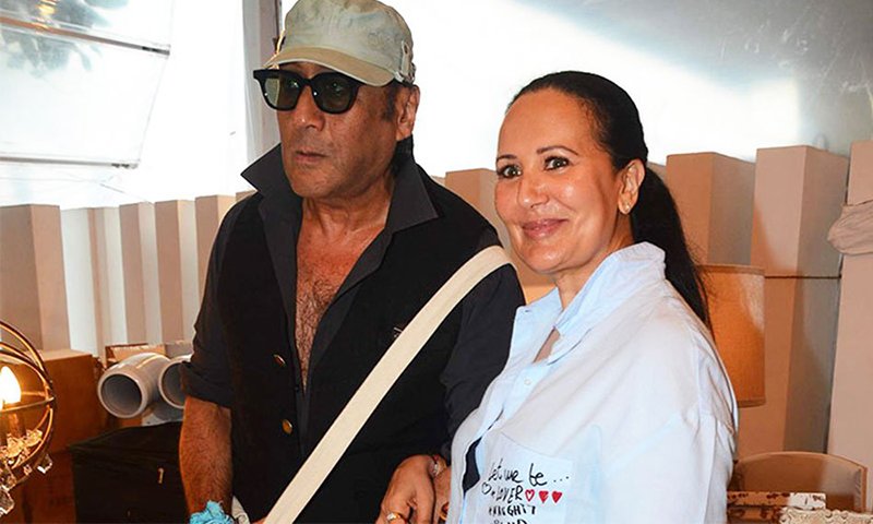 jackie shroff with wife ayesha shroff