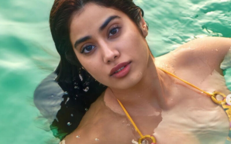 Oh-So Hot! Janhvi Kapoor Looks Sultry In A Floral Bikini, Worth Rs 17,000 As She Takes A Dip In The Pool-PICS INSIDE