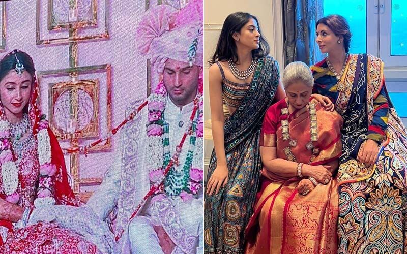 Inside Jai Anmol Ambani-Khrisha Shah's Wedding: Couple Looks Stunning; Abhishek Bachchan, Shweta Bachchan, Navya Naveli Nanda Are At Their Stylish Best -See PICS