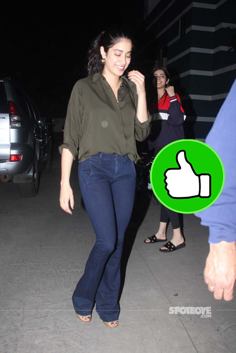 Janhvi Kapoor Spotted At Shanaya Kapoors 19th birthday bash