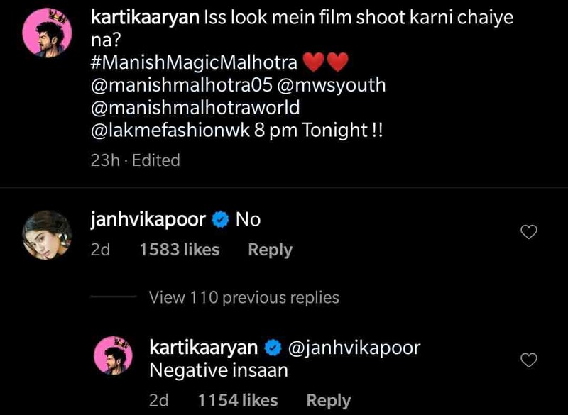 Janhvi Kapoors comment
