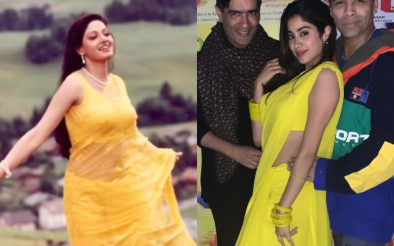 Janhvi Kapoor Takes Inspiration From Mom Sridevi, Channels Her Inner Chandni For A 90s Theme Party