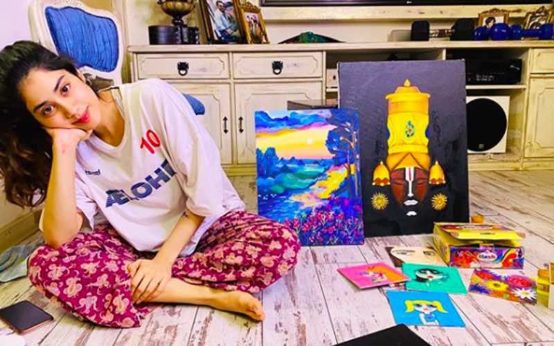 Janhvi Kapoor Becomes A Painter In Self-Isolation; Shares A Glimpse Of Her Stunning Art Work  - See Pic