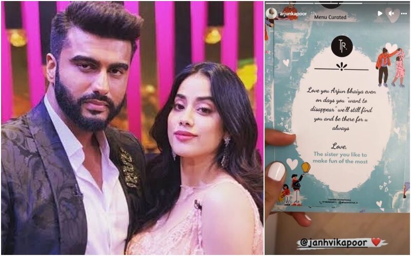 Janhvi Kapoor Sends Gift And Heartfelt Note For Arjun Kapoor Wanting To Disappear, Says 'We Will Still Find You'
