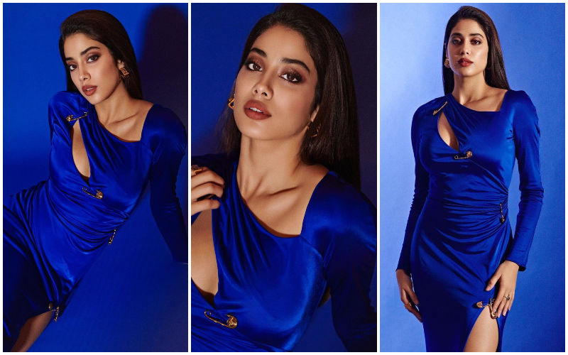 CAN YOU GUESS THE PRICE? Janhvi Kapoor Oozes Sultry Vibes In Cobalt Blue Dress! But, Its COST Will Blow Your Mind-REPORTS