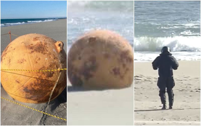 UFO Spotted In Japan? Japanese Citizens And Authorities SHOCKED As Huge Iron Ball Washes Up On Beach-DETAILS BELOW!