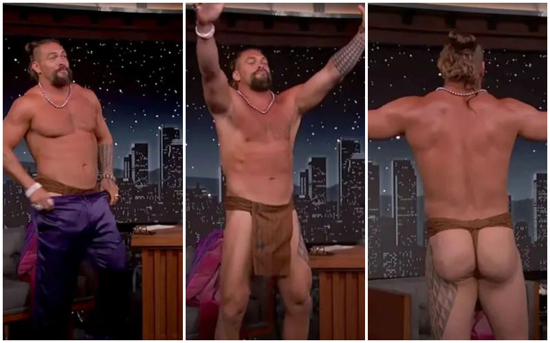 Jason Momoa STRIPS DOWN On Jimmy Kimmel LIVE! Aquaman Actor Flaunts His Butt Cheeks As He Bares It All In His ‘Malo’-WATCH!