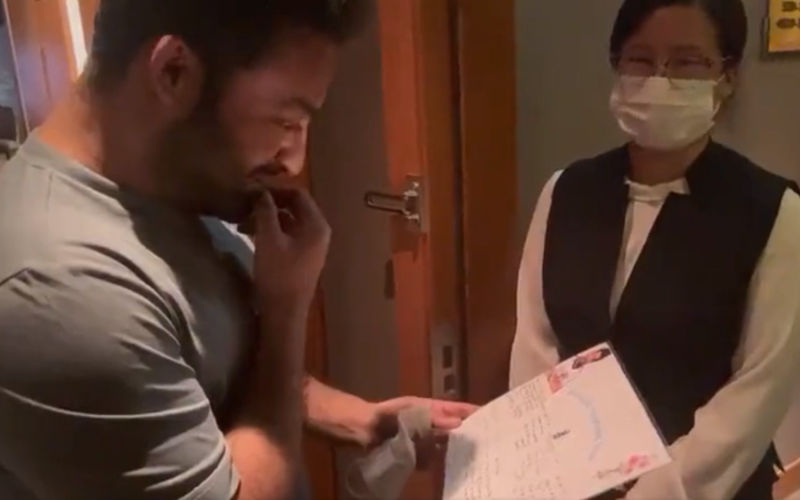 Jr NTR Receives An Adorable Surprise From The Hotel Staff As He Promotes RRR In Japan