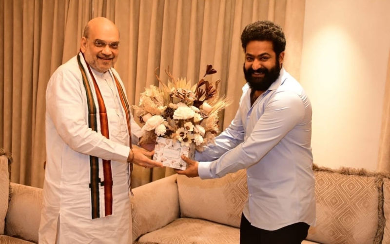 Jr. NTR Meets Amit Shah, Latter Calls Him ‘Gem Of Our Telugu Cinema’, Fans Speculate His Entry Into Politics