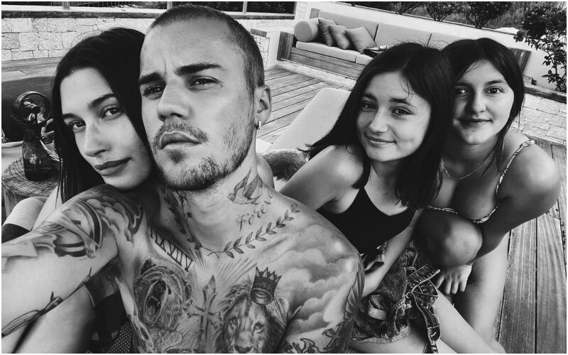 Justin Bieber Goes SHIRTLESS, Puts His Tattoos On Display As He Poses With His ‘Favourite Girls’ Amid Vacation At An Unknown Location!