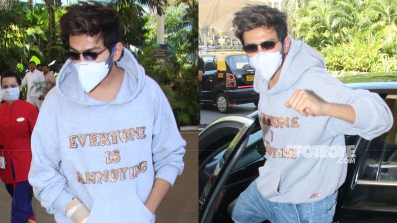 Kartik Aaryan Arrives All Masked-Up Amid Coronavirus Scare; Wins The Internet For Asking Paps To Follow Suit – VIDEO