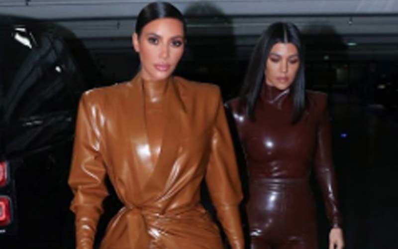 Kim And Kourtney Kardashian Go Top-To-Toe In Latex For Kanye's Sunday Mass; Fans Call Them 'WALKING CONDOMS'