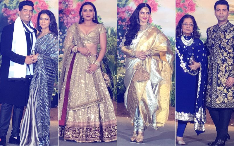 Sonam Kapoor Reception: Kajol, Rani, Rekha & KJo Enter