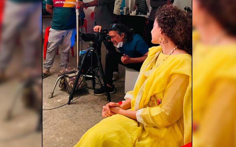 Tiku Weds Sheru: Kangana Ranaut Drops A BTS Picture As She Shoots For The First Look Of Her Upcoming Film