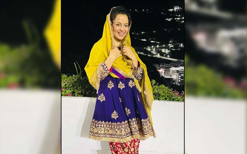 Kangana Ranaut Visits Vaishno Devi On Her 35th Birthday, Looks Beyond Beautiful In A Salwar Suit -SEE PICS