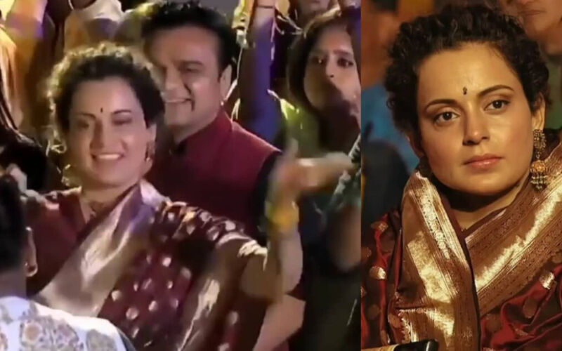 VIRAL! Kangana Ranaut, Clad In Red Banarasi Saree, Dances To Bhajans On Maha Shivratri; Actress Says 'Paagal Kar Diya'-See INSIDE VIDEOS