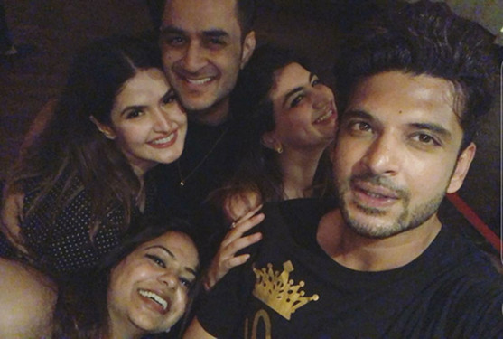 Karan Kundra With Vikas Gupta And Zareen Khan