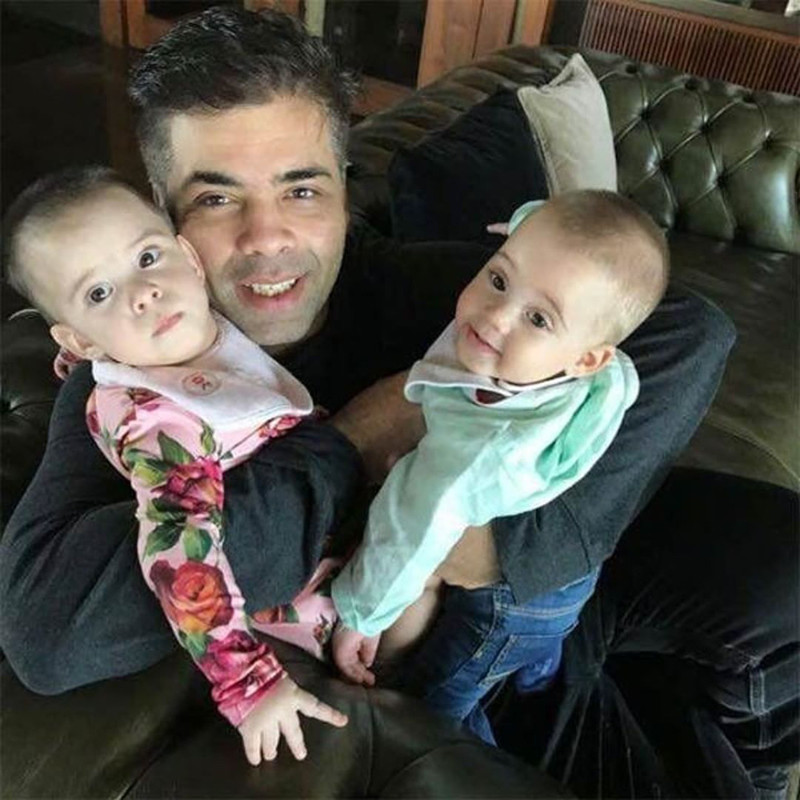 Karan Johar With Yash And Roohi