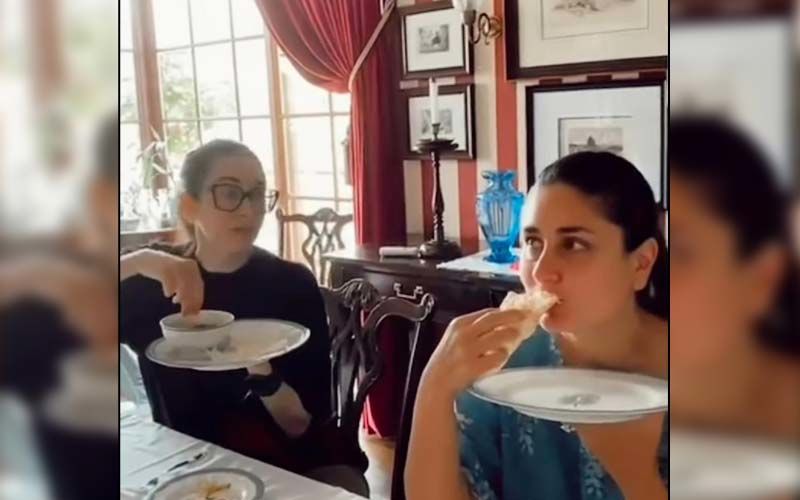 Kareena Kapoor Khan Gives Fans A Glimpse Of Her 'Productive Weekend' With Karisma Kapoor; Sisters Enjoy A Lavish Meal And Then Go Into A Food Coma -WATCH