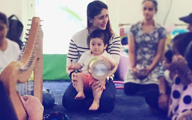 Taimur Takes Music Lessons Sitting In Mommy Kareena's Lap