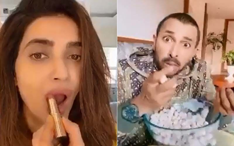 Karishma Tanna Screams Her Lungs Out At Terence Lewis Who Interrupts Her As She Tries On Some Makeup- Watch Fun VIDEO