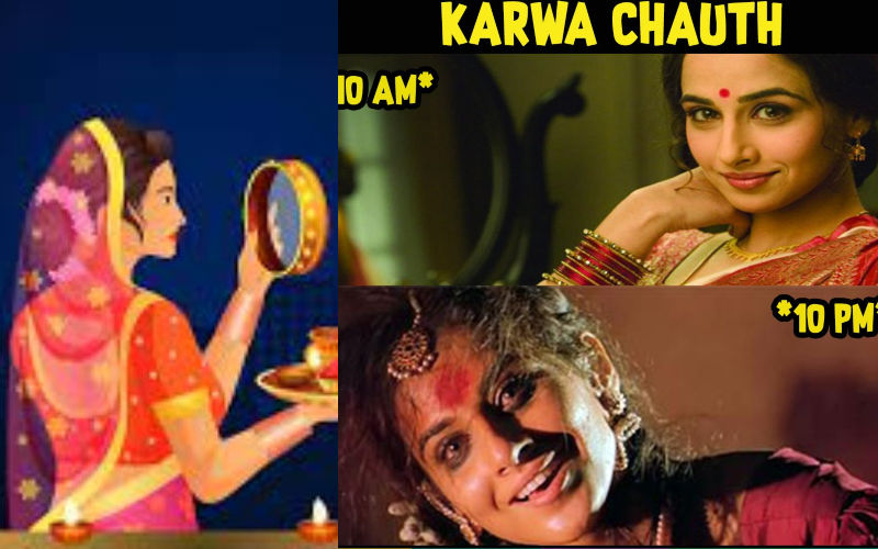Karwa Chauth 2022 Sparks Hilarious Memes; Try Not To Lose Your Mind Over These Funny Husband-Wife Jokes And Tweets On This Festive Day!