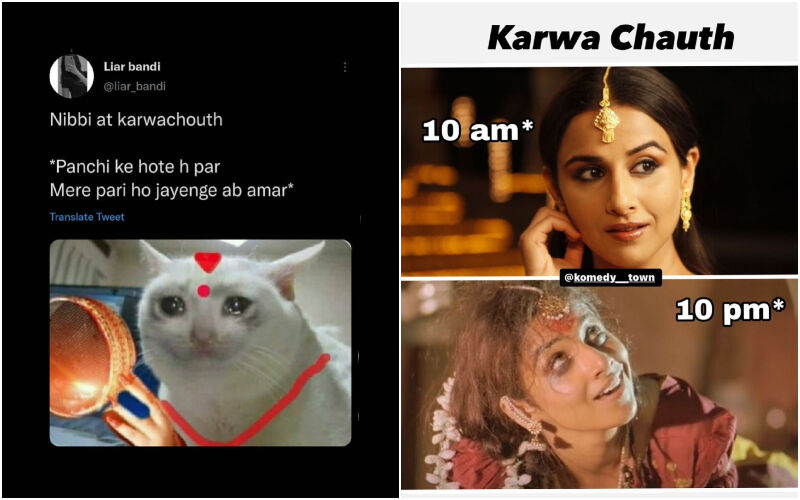 Karwa Chauth 2023 Sparks MemeFest: Try Not To Lose Your Mind Over These Funny Husband-Wife Jokes! See The Hilarious Posts