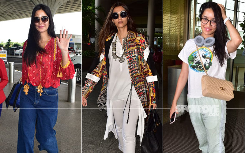 Katrina Kaif's Baggy Jeans, Sonam Kapoor's Ethnic Outfit Or Shraddha's Nerdy Game- Which Airport Look Is Your Favourite?
