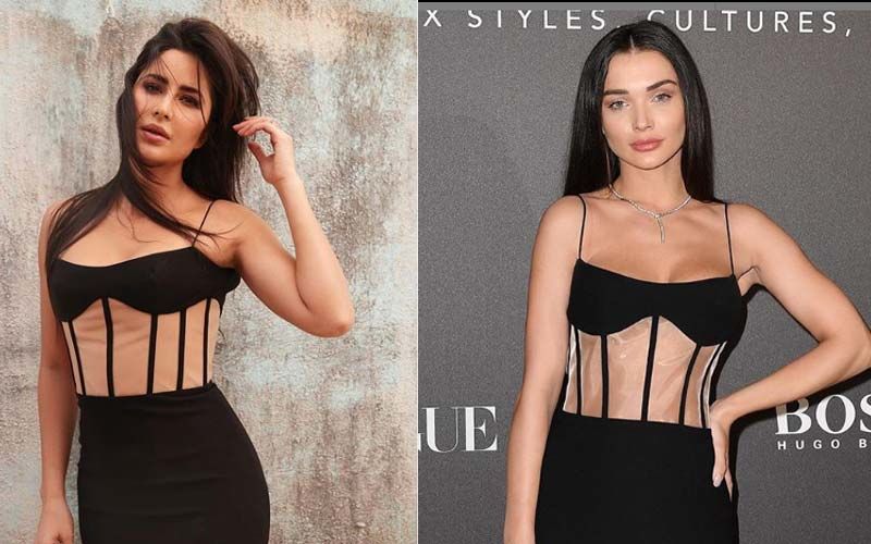 Katrina Kaif Vs Amy Jackson: Ladies Slip Into DITTO Corset Dress In Black, Diet Sabya Asks Who Wore It Better?