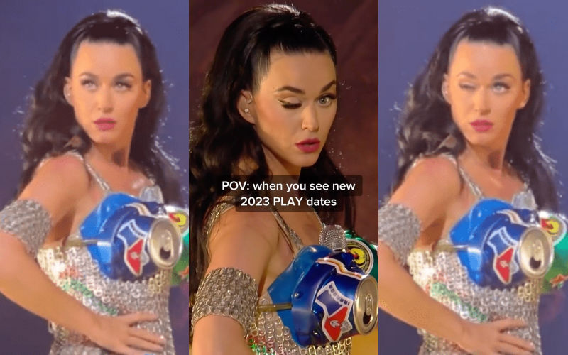 Katy Perry Dons Beer Can Bra During Las Vegas Concert, Pours a