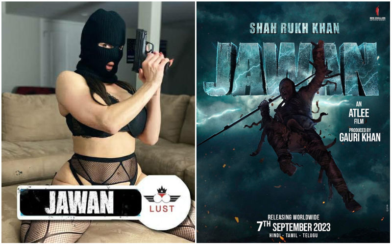 Pornstar Kendra Lust Strips Down For Shah Rukh Khan's Jawan; Poses With Gun To Celebrate Movie Release Date Announcement-SEE BELOW