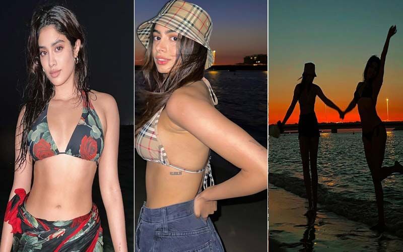 Janhvi Kapoor And Khushi Kapoor Are Too Hot To Handle In Their Bikini Photos From Dubai; Actress' 'Lungi Dance' On Beach Is Unmissable -See PICS