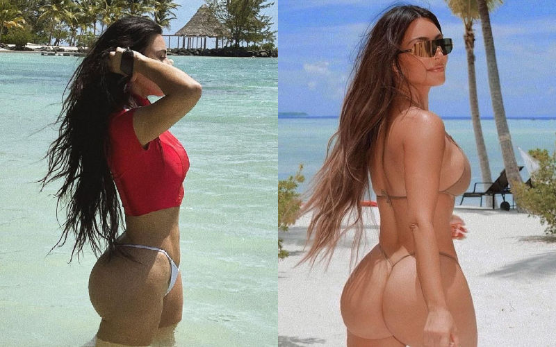 Kim Kardashian Fans Suspect She Has REMOVED Her Butt Implants! Many Suspect Her Famous Curvaceous Booty Is ‘SHRINKING’!