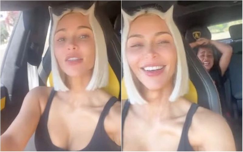 Kim Kardashian IGNORES Daughter’s Plea To ‘STOP’ As She Records Video While Driving With Kids; Irked Netizens Say, ‘Yeah What The F**k’