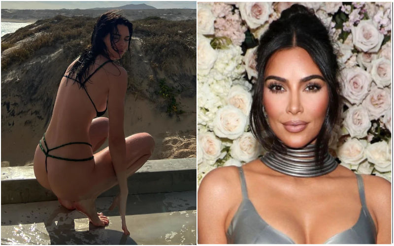 Kim Kardashian Pokes Fun At ‘Long Handed’ Kendall Jenner Following Her Photoshop Failure In New Bikini Pictures-READ BELOW