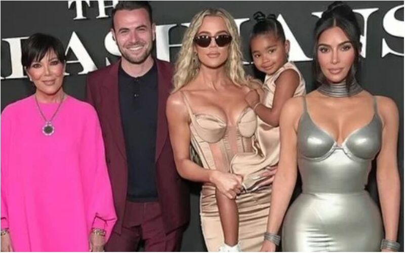 Kim Kardashian Flaunts Her Famous Curves While Khloe and Kourtney Sizzle In Boob-Flashing Dresses At ‘The Kardashians’ Premiere