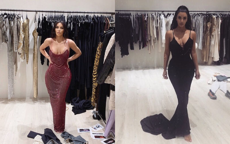 Kim Kardashian Can't Fit In Her Versace Post Weight Gain; Some Old Dresses She Might Have To Discard - PICS
